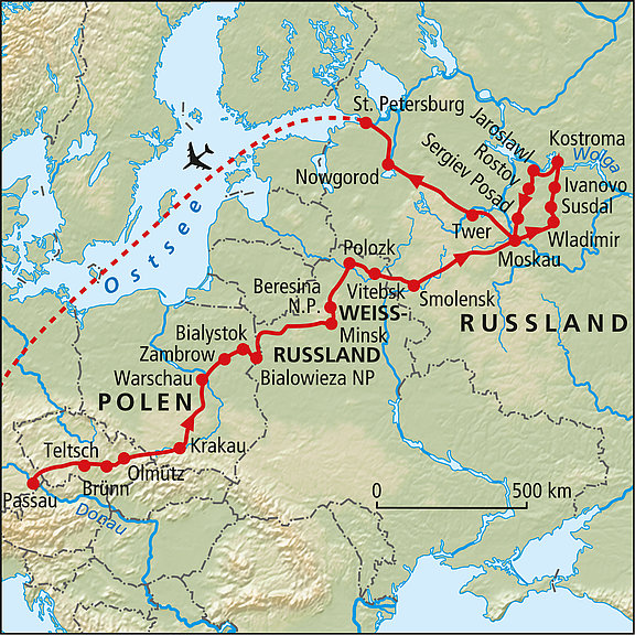 Auf dem Landweg nach Russland Rundreise Mit Rotel Tours